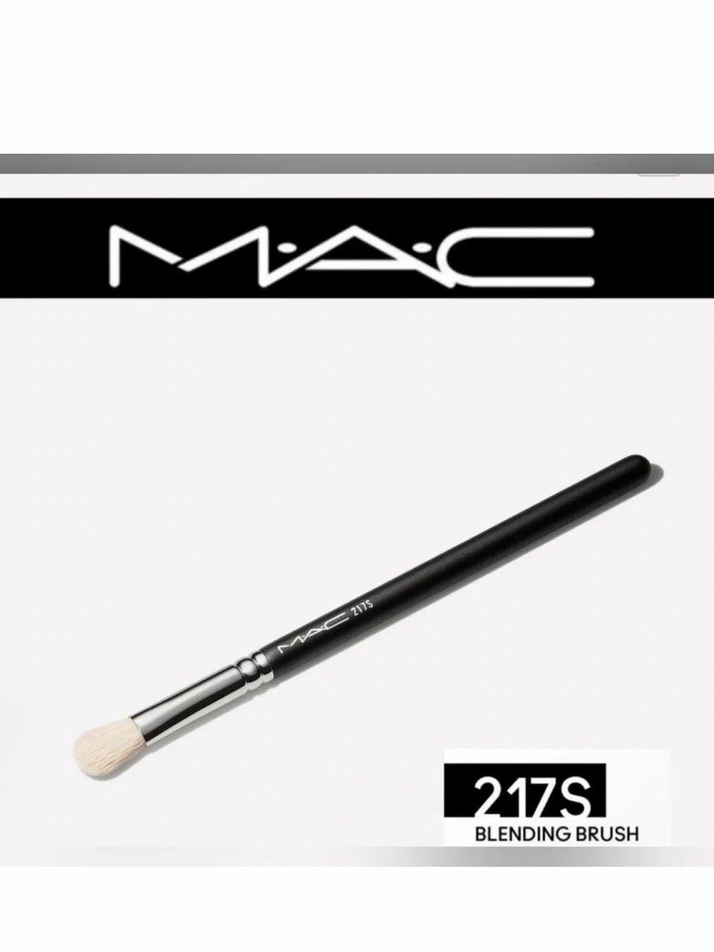 Mac Cosmetics 217S Blending Brush Brand New Authentic Synthetic